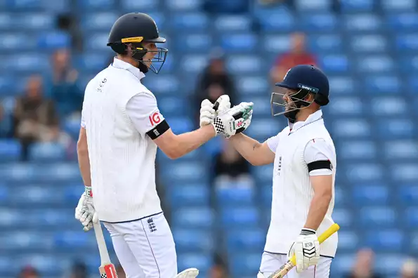England's openers build a solid foundation.